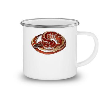 Gorgeous Snake Herpetologist Gift Red Blood Python Camping Mug | Mazezy