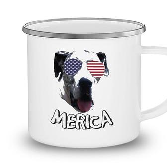 Great Dane Independence Day 4Th Of July Camping Mug - Seseable