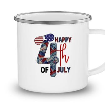 Happy 4Th Of July Vintage Graphic July Independence Day 2022 Camping Mug - Seseable