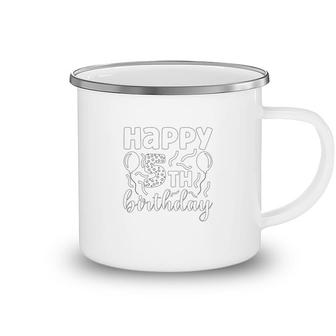 Happy 5Th Birthday Black Party Great Happy Birthday Camping Mug - Seseable