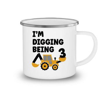 I Am Digging Beiing 3 Years Old And Congratuations 3Rd Birthday Camping Mug - Seseable