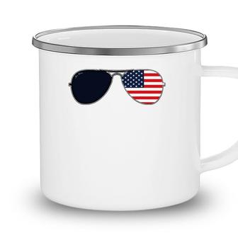 Joe Biden Aviator American Flag Sunglasses Patriotic Camping Mug - Seseable