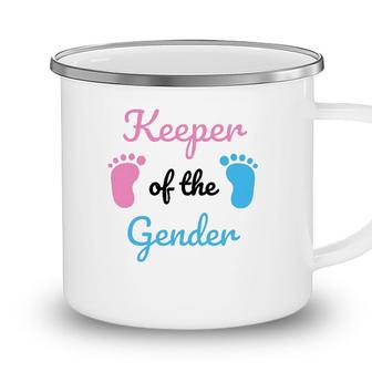 Keeper Of The Gender Reveal Party Supplies Camping Mug - Seseable