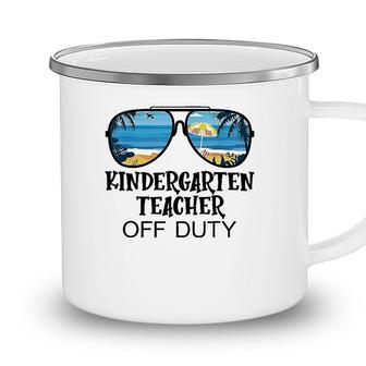 Kindergarten Teacher Off Duty Sunglasses Beach Summer Camping Mug - Seseable
