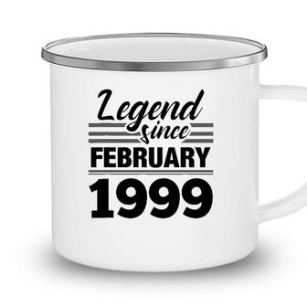 Legend Since February 1999 - 23Rd Birthday 23 Years Old Camping Mug - Seseable