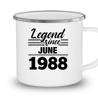 Legend Since June 1988 33Rd Birthday 33 Years Old Gift Camping Mug - Seseable