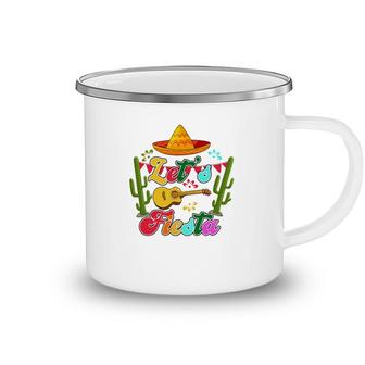 Lets Fiesta Colorful Decoration Gift For Human Guitar Camping Mug - Seseable