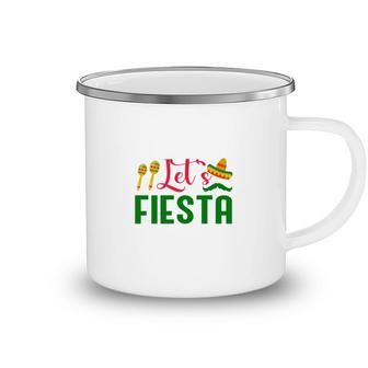 Lets Fiesta Red Green Decoration Gift For Human Camping Mug - Seseable