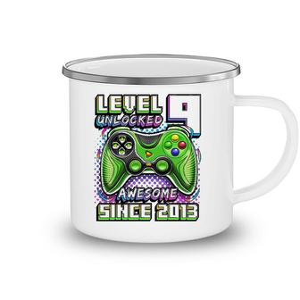 Level 9 Unlocked Awesome 2013 Video Game 9Th Birthday Boy Camping Mug | Mazezy