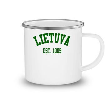 Lietuva Est 1009 Lithuania Strong Apparel Camping Mug | Mazezy