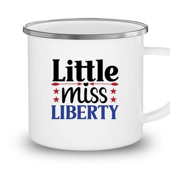Little Miss Liberty July Independence Day Red Start 2022 Camping Mug - Seseable