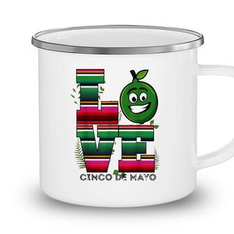 Love Cinco De Mayo Mexican Poncho Blanket Camping Mug | Seseable CA