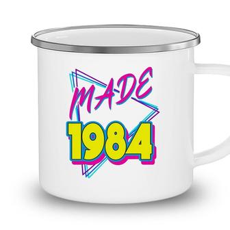 Made In 1984 38Th Birthday Retro 38 Years Old Vintage 80S Camping Mug - Seseable