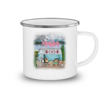 Making Memories One Campsite At The Time Camp Life Design Camping Mug - Seseable