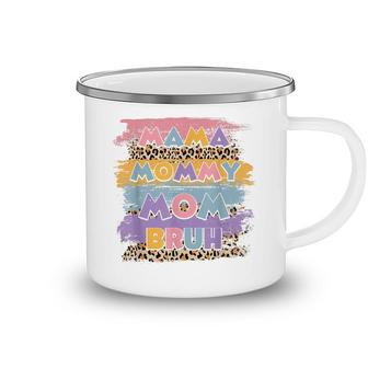Mama Mommy Mom Bruh Leopard Boho Happy Mother Day Family Camping Mug - Seseable