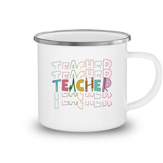 Math Teacher And A Creative And Logical Person At Work Camping Mug - Seseable