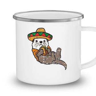 Mexican Otter Sombrero Taco Cinco De Mayo Fiesta Animal Camping Mug - Seseable