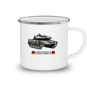 Modern German Main Battle Tank Leopard 2 Gift Camping Mug | Mazezy