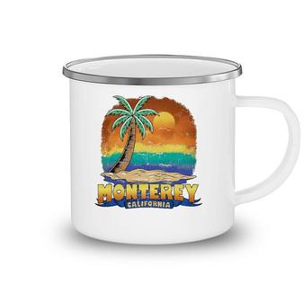 Monterey California Vintage Distressed Souvenir Camping Mug | Mazezy CA