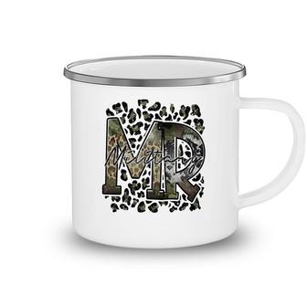 Mr Military My Dad Is Hero Leopard Plaid Camping Mug - Seseable