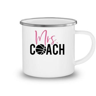 Mrs Basketball Coach For Basketball Coach Wife Camping Mug | Mazezy