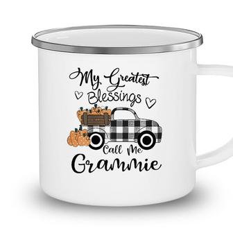My Greatest Blessings Call Me Grammie - Autumn Gifts Camping Mug - Seseable