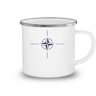 Nato Insignia Allied Forces Wind Rose Camping Mug | Mazezy