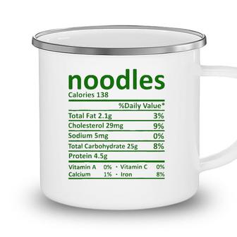 Noodles Nutrition Thanksgiving Costume Food Facts Christmas Camping Mug - Seseable