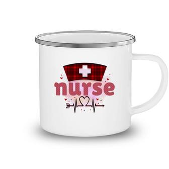 Nurses Day Red Caro Hat Impression Gift 2022 Camping Mug - Seseable