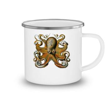 Octopus Illustration Ernst Haeckel Ocean Marine Biology Camping Mug | Mazezy