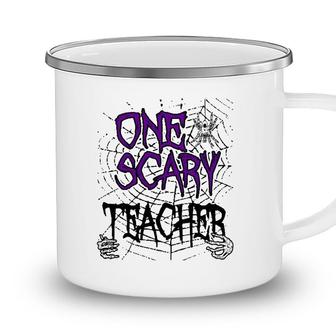 One Scary Teacher Matching Family Halloween Costume Camping Mug - Seseable