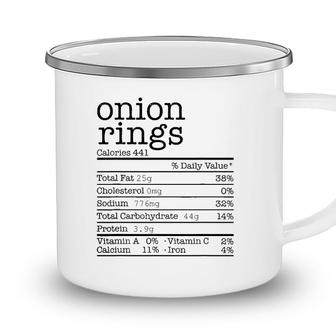 Onion Rings Nutrition Facts Funny Thanksgiving Christmas Camping Mug - Seseable