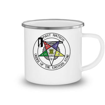 Past Matron Gavel Symbol Masonic Order Of The Eastern Star Camping Mug | Mazezy