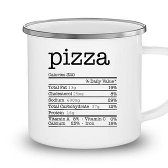 Pizza Nutrition Facts Funny For Thanksgiving Christmas Food Camping Mug - Seseable
