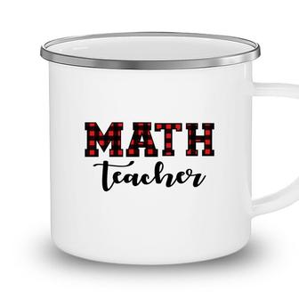 Plaid Math Teacher Cool Awesome Gifts Camping Mug - Seseable