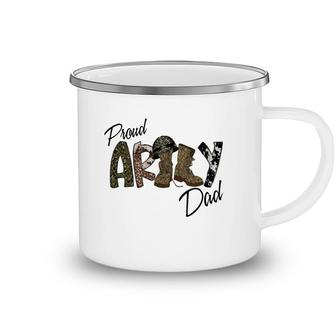 Proud Army Dad For Hero Military Dad Camping Mug - Seseable