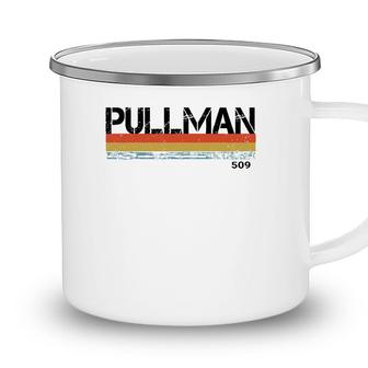 Pullman Vintage Retro Stripes Camping Mug - Seseable