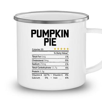 Pumpkin Pie Nutrition Facts 2021 Thanksgiving Christmas Food Camping Mug - Seseable