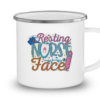 Resting Nurse Graphics Face Id New 2022 Camping Mug - Seseable