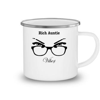Rich Auntie Vibes Rich Aunt Aunt Gifts Aunt Camping Mug | Mazezy