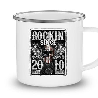 Rockin Since 2010 12 Years Old 12Th Birthday Classic Camping Mug - Seseable