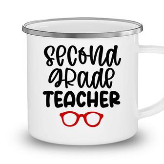 Second Grade Teacher Back To School Glasses Camping Mug - Seseable