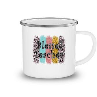 Students Are Happy If They Are Blessed By The Teacher In Each Exam Camping Mug - Seseable