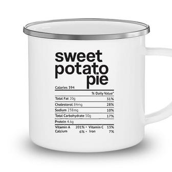Sweet Potato Pie Nutrition Facts Thanksgiving Christmas Food Camping Mug - Seseable