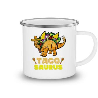 Tacosaurus Kid Taco Cinco De Mayo Kid Dinosaur Taco Camping Mug | Mazezy