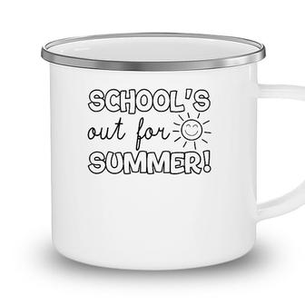 Teacher End Of Year Schools Out For Summer Last Day Camping Mug - Seseable