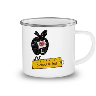 Teachers Appreciation School Rules Custom For Teacher Camping Mug - Seseable