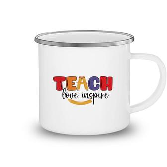 Teachers Are People Who Inspire Learning For Students With A Great Love Camping Mug - Seseable