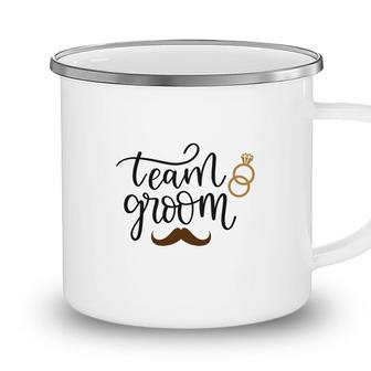 Team Groom Groom Bachelor Party Retro Camping Mug - Seseable