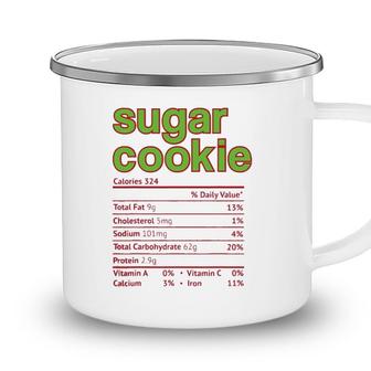 Thanksgiving Sugar Cookie Nutrition Facts Funny Christmas Camping Mug - Seseable